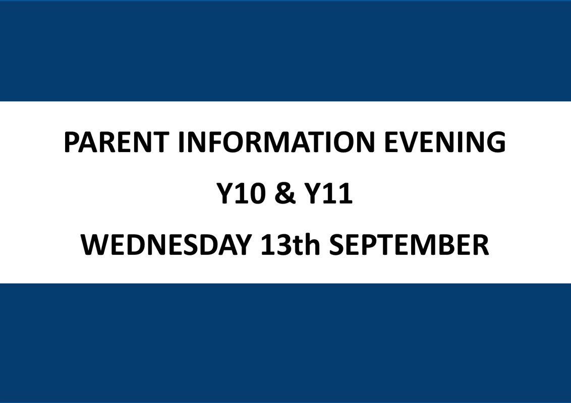 Image of Parent Information Evenings - Y10 and Y11